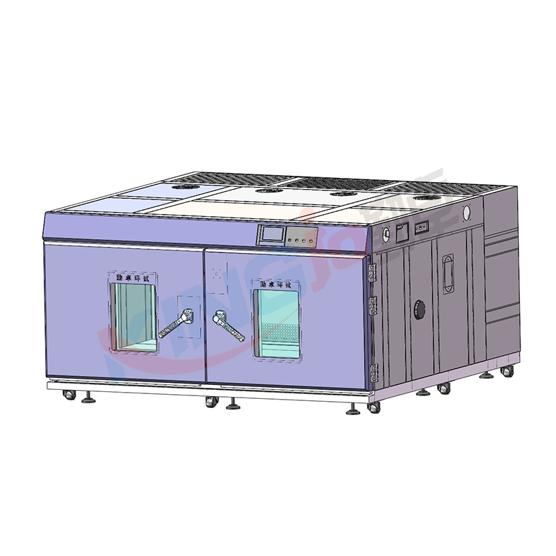 2.7立方落地式步入式高低溫濕熱試驗箱完美交付